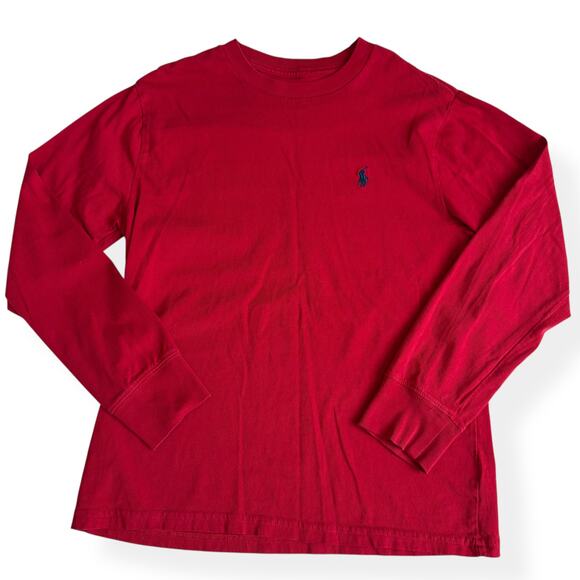 Polo by Ralph Lauren Other - Polo Ralph Lauren Red Long Sleeve Cotton Tee Medium 10-12